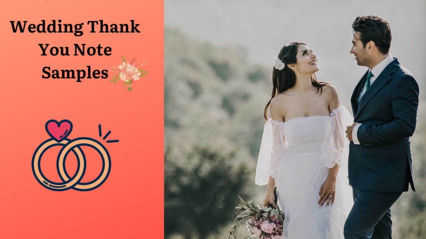 Wedding Thank You Note Samples