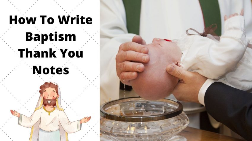 How to write Baptism thank you notes