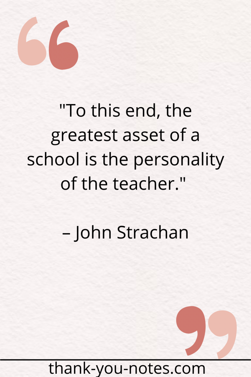 Thank You Quotes For Teachers - The Thank You Notes Blog