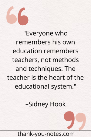 Thank You Quotes For Teachers - The Thank You Notes Blog