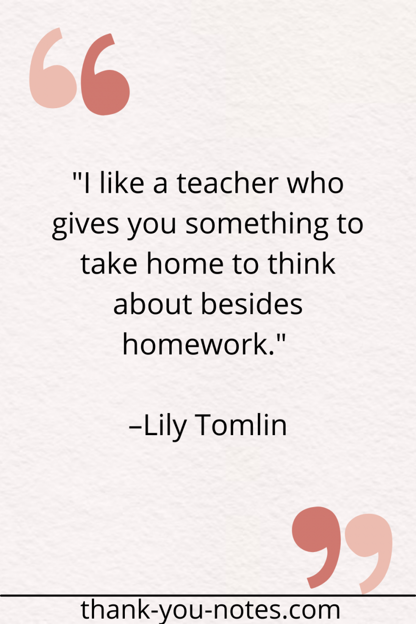 Thank You Quotes For Teachers - The Thank You Notes Blog