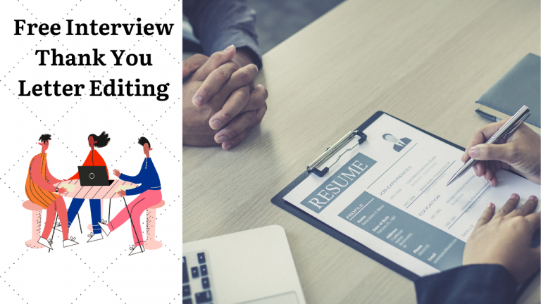 Free Interview Thank You Letter Editing