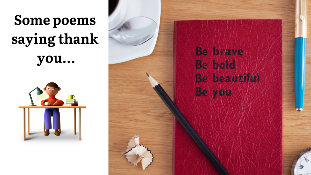 Some Poems Saying Thank You The Thank You Notes Blog
