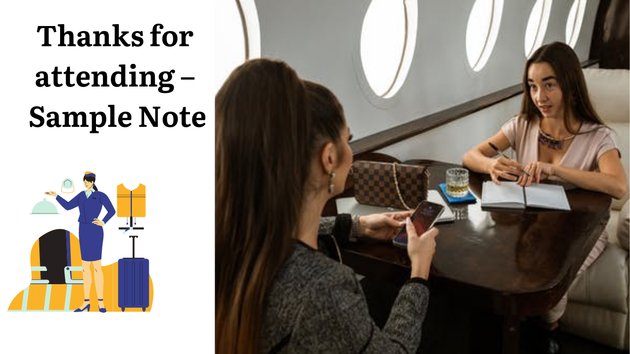 Thanks For Attending Sample Note