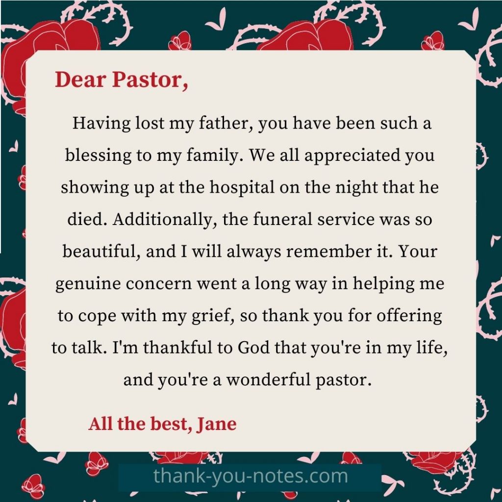 How To Thank Your Pastor The Thank You Notes Blog