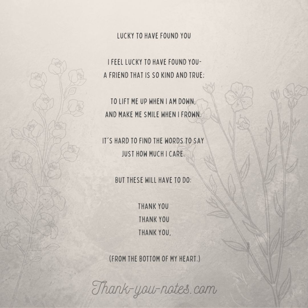 Thank You Poems - The Thank You Notes Blog