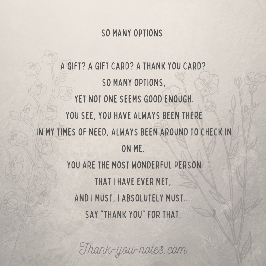 Thank You Poems - The Thank You Notes Blog