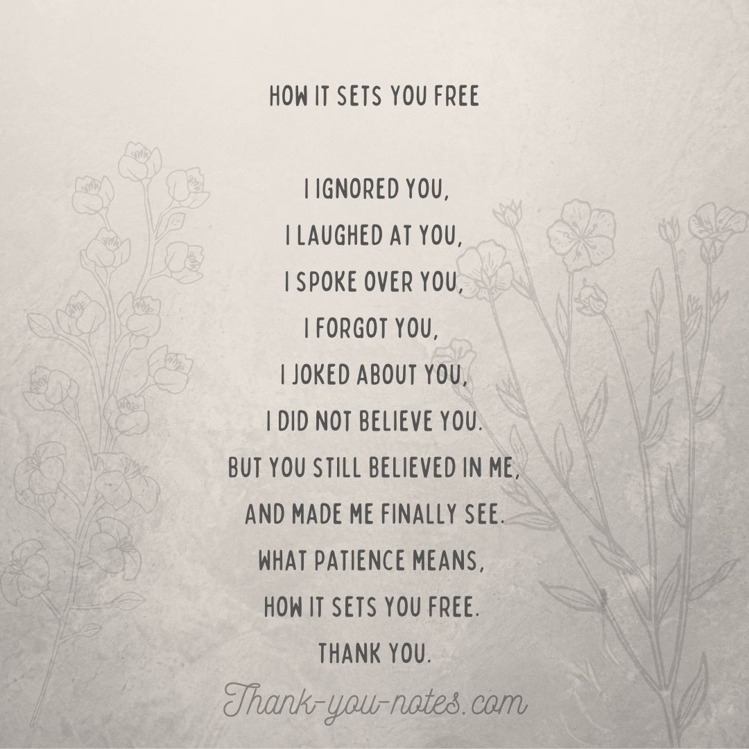 Teacher Thank You Poems - The Thank You Notes Blog