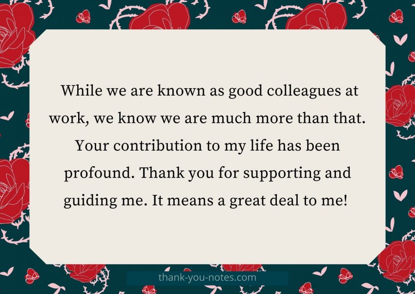 Thank You Messages For Colleagues At Work