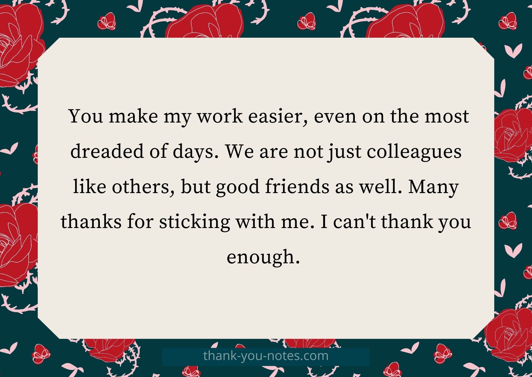 Thank You Messages For Colleagues At Work