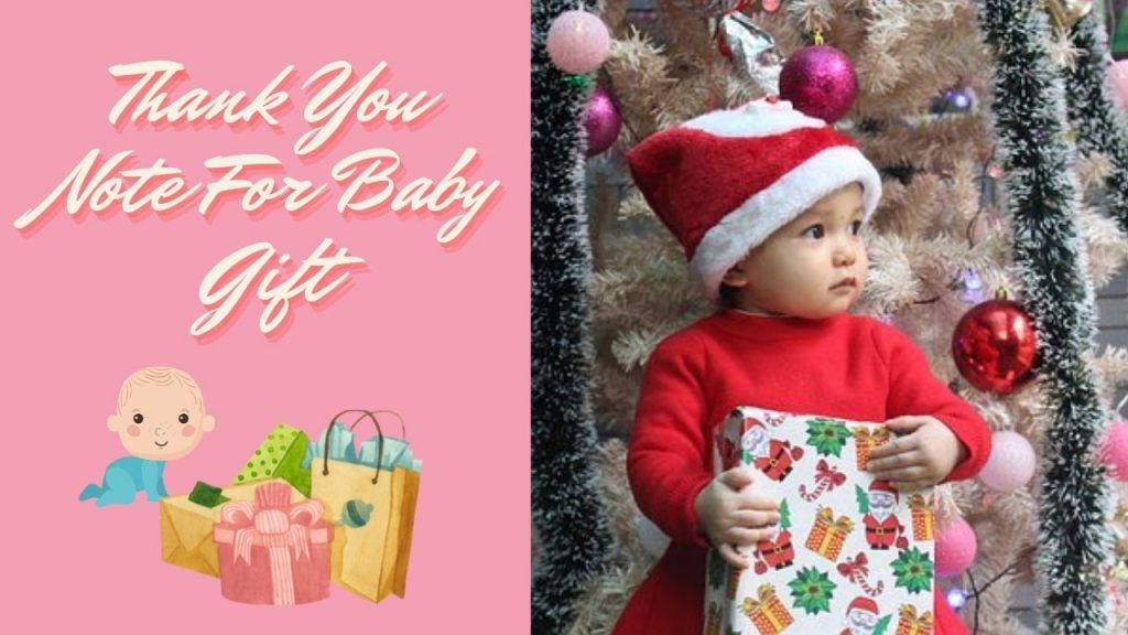 Thank You Note For Baby Gift The Thank You Notes Blog