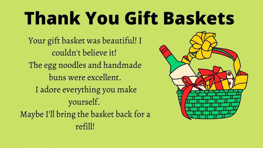 Thank You Gift Baskets The Thank You Notes Blog