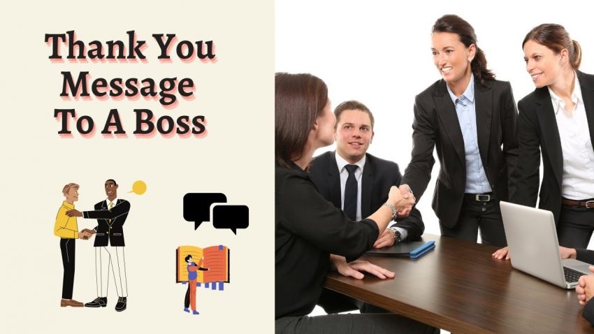 Thank You Message To A Boss