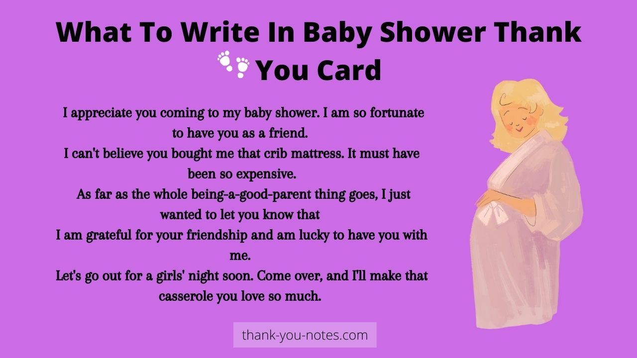 Baby Shower Thank You Card Wording Examples Etiquette 48 OFF