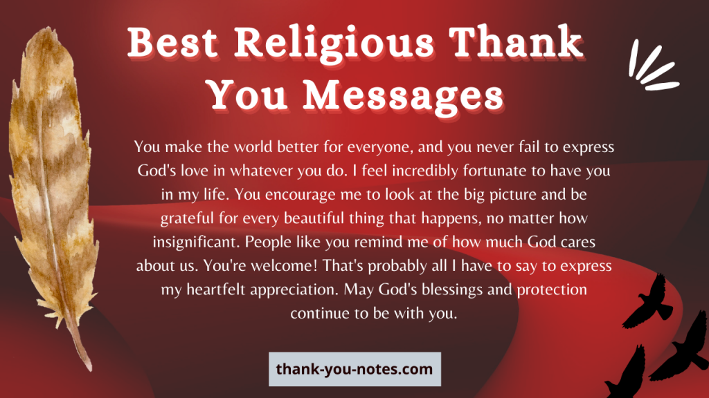 What To Say In A Religious Thank You Card