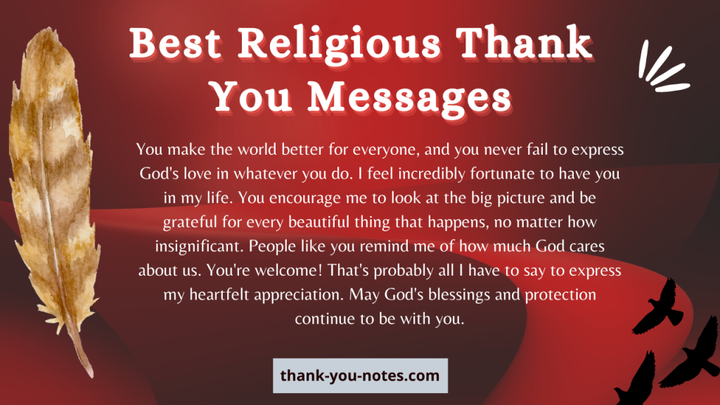 Best Religious Thank You Messages - The Thank You Notes Blog