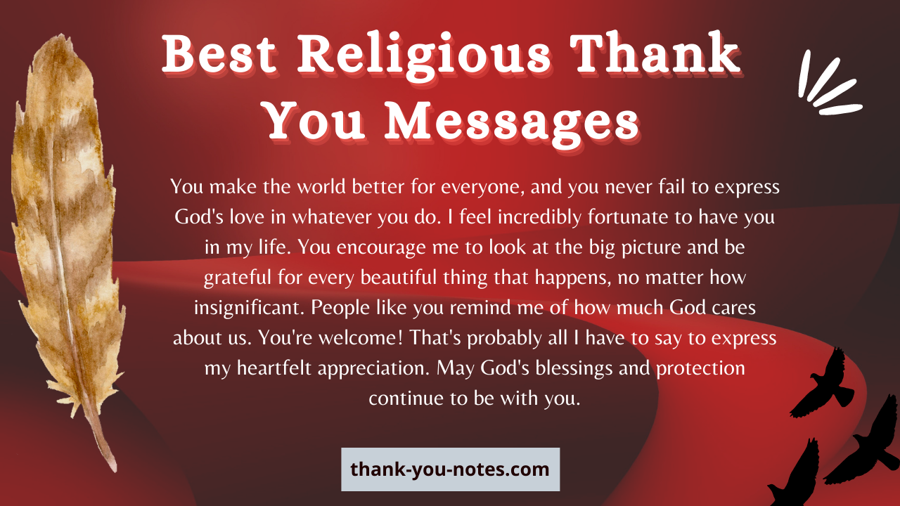 How Do You Write A Religious Thank You Note