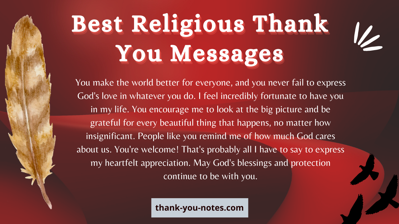 How Do You Say Thank You In A Religious Way