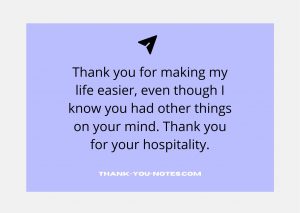 Best Thank You For Your Hospitality - The Thank You Notes Blog