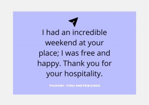 Best Thank You For Your Hospitality - The Thank You Notes Blog