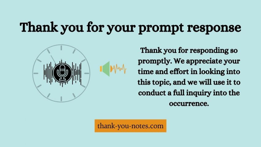 Thank you for your prompt response