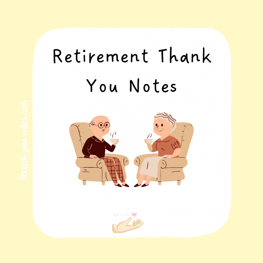 Retirement Thank You Notes