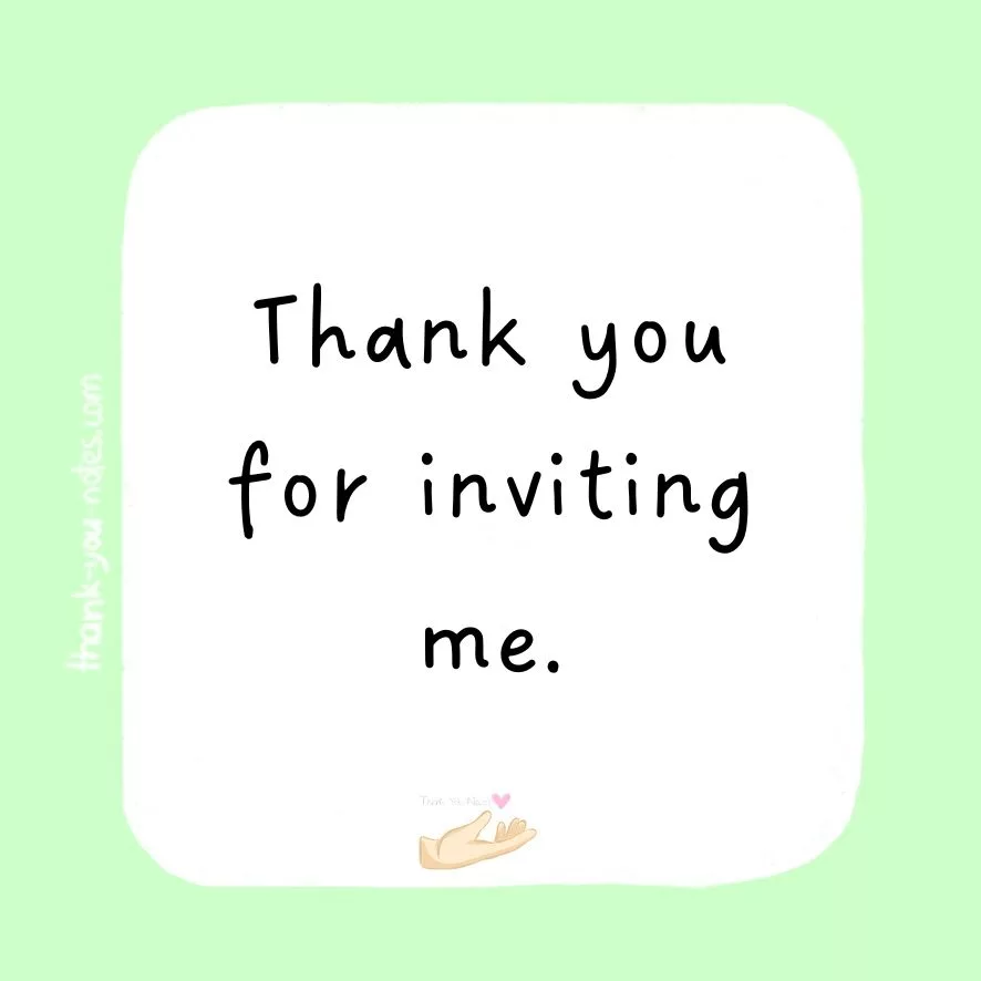 Unique Thanks For The Invite Notes – The Thank You Notes Blog