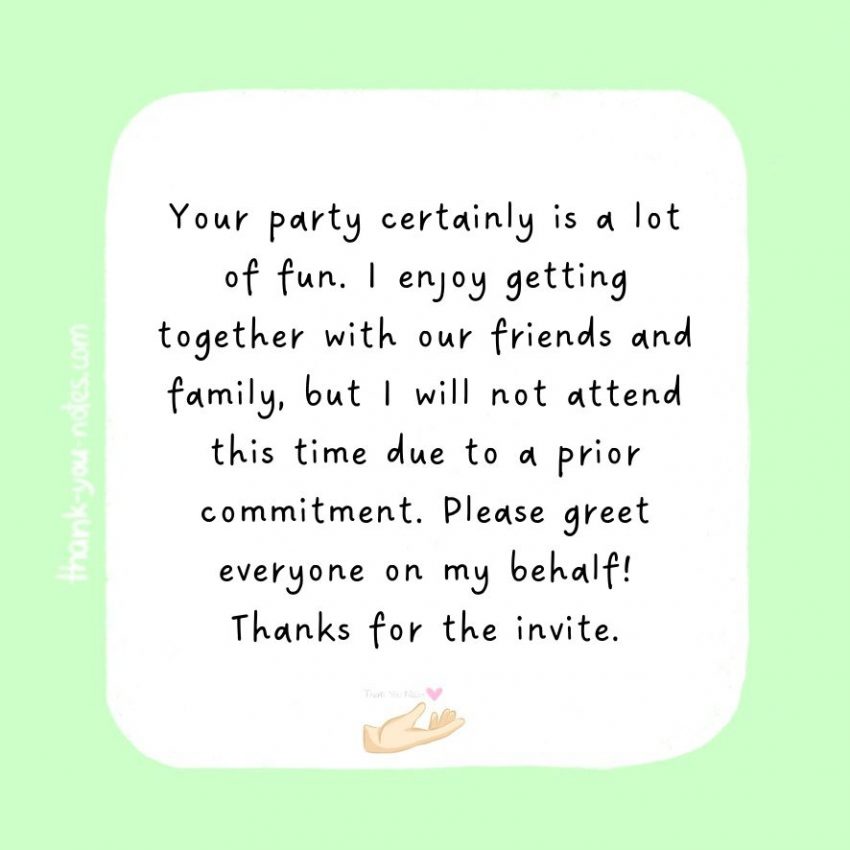 Unique Thanks For The Invite Notes