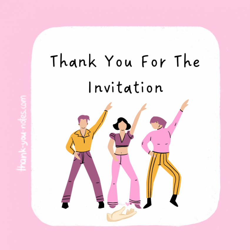 Thank you for the invitation