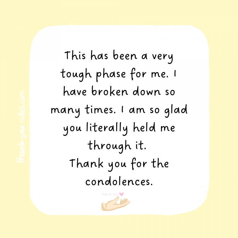 12+ Excellent 'Thank You For The Condolences' Notes - The Thank You