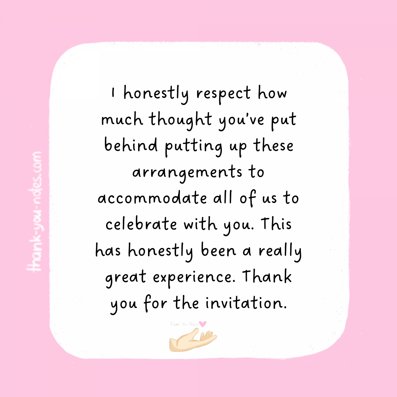 10+ Excellent 'Thank You For The Invitation' Notes