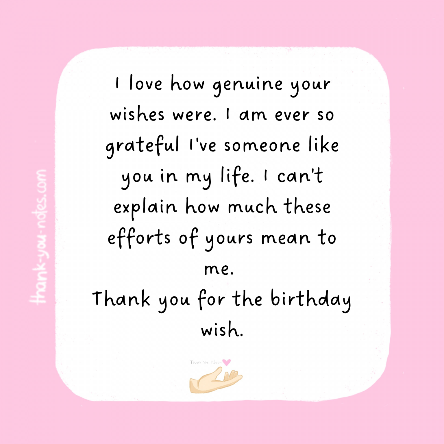 15+ Best 'Thank You For The Birthday Wish' Notes - The Thank You Notes Blog