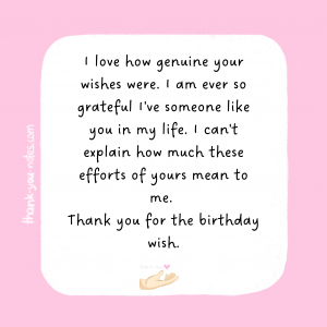 15+ Best 'Thank You For The Birthday Wish' Notes - The Thank You Notes Blog