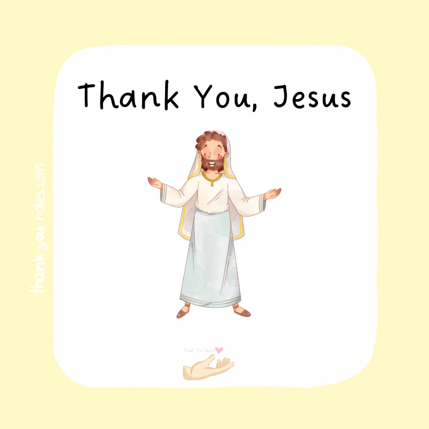 thank you jesus
