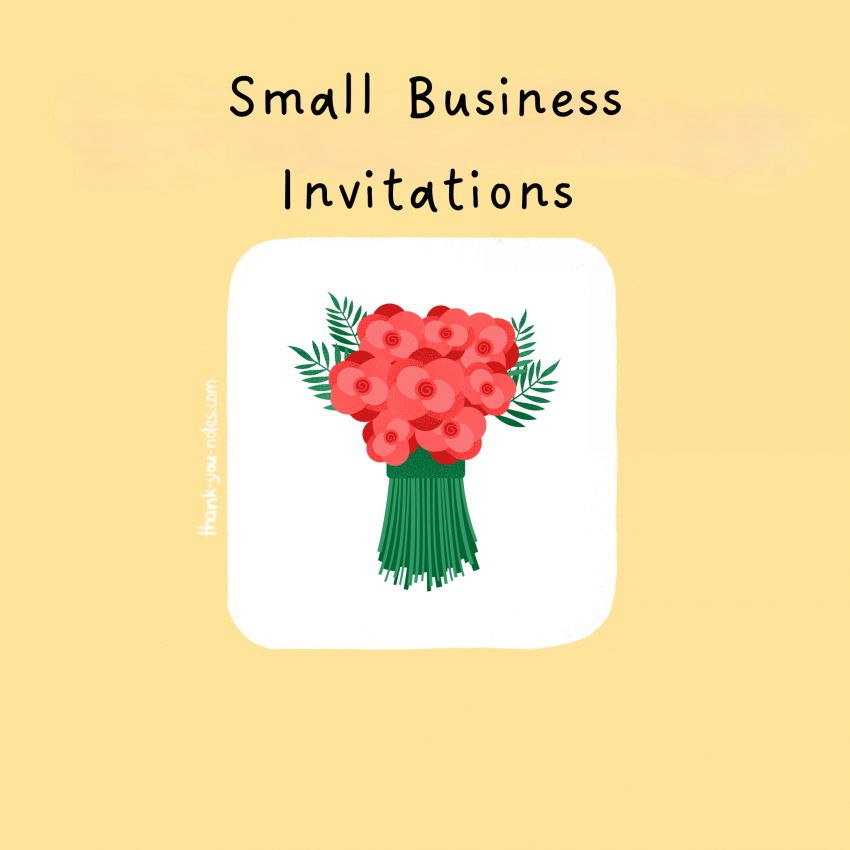 Small Business Invitations