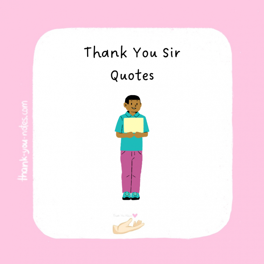 Thank You Sir Quotes
